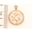 Кулон Xuping Позолота 18K Кришталеве дерево в колечку з цирконію для ланцюжка до 3мм фото №2