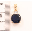 Кулон Xuping Позолота 18K Синій фіаніт» для ланцюжка до 5мм фото №2