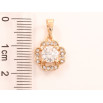 Кулон Xuping Позолота 18K «Квіточка з цирконієм» для ланцюжка до 5мм фото №2