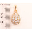 Кулон Xuping Позолота 18K «Крапелька з інкрустацією цирконієм» для ланцюжка до 5мм фото №2