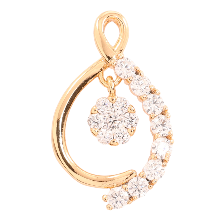 Кулон Xuping Позолота 18K «Декоративний візерунок з цирконієм» для ланцюжка до 2мм фото №1