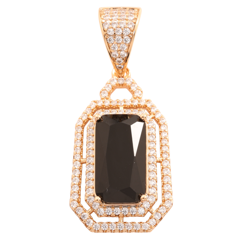 Кулон Xuping Позолота 18K Инкрустация цирконием с черным фианитом для цепочки до 8мм фото №6 Кулон Xuping Позолота 18K Инкрустация цирконием с черным фианитом для цепочки до 8мм фото №6