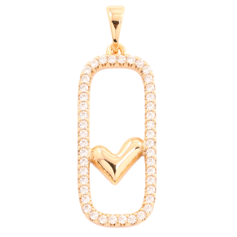 Кулон Xuping Позолота 18K Сердечко для цепочки до 5мм фото №1