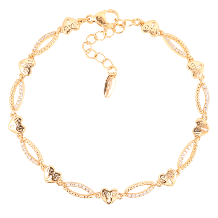 Браслет Xuping Позолота 18K Love Italy довжина з доп.ланцюжком 17-20см х 4-5мм фото №15 Браслет Xuping Позолота 18K Love Italy довжина з доп.ланцюжком 17-20см х 4-5мм фото №15