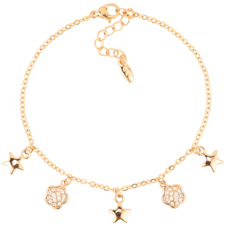 Браслет Xuping Позолота 18K Ланцюжок з підвісками» довжина з доп.ланцюжком 17.5-21см х 1.5мм фото №18