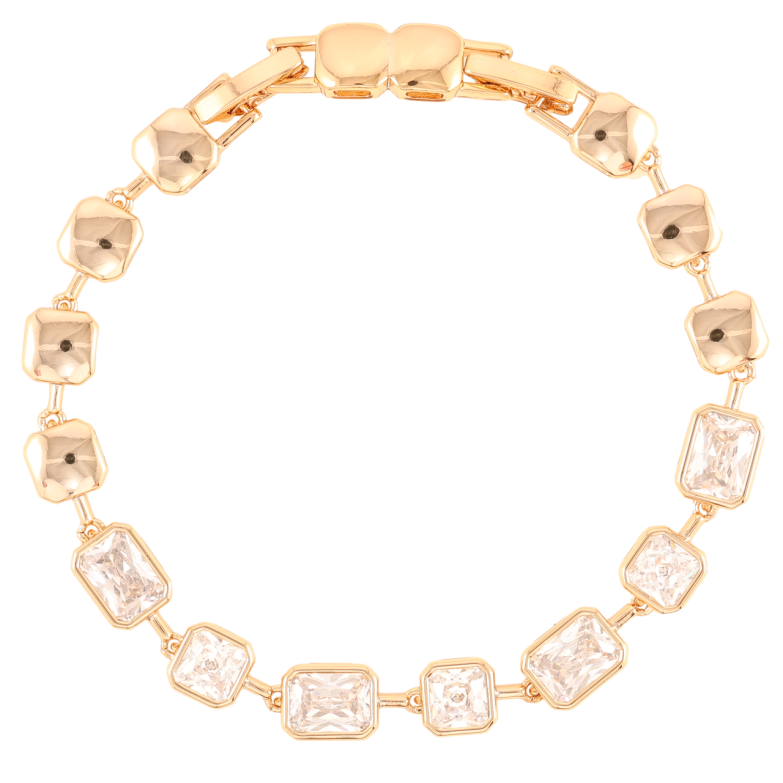 Браслет Xuping Позолота 18K Дорожка фианитов длинна с доп.замком 16,18см х 6мм фото №1 Браслет Xuping Позолота 18K Дорожка фианитов длинна с доп.замком 16,18см х 6мм фото №1