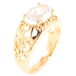 Кольцо Xuping Позолота 18K Резной узор с фианитом фото №2