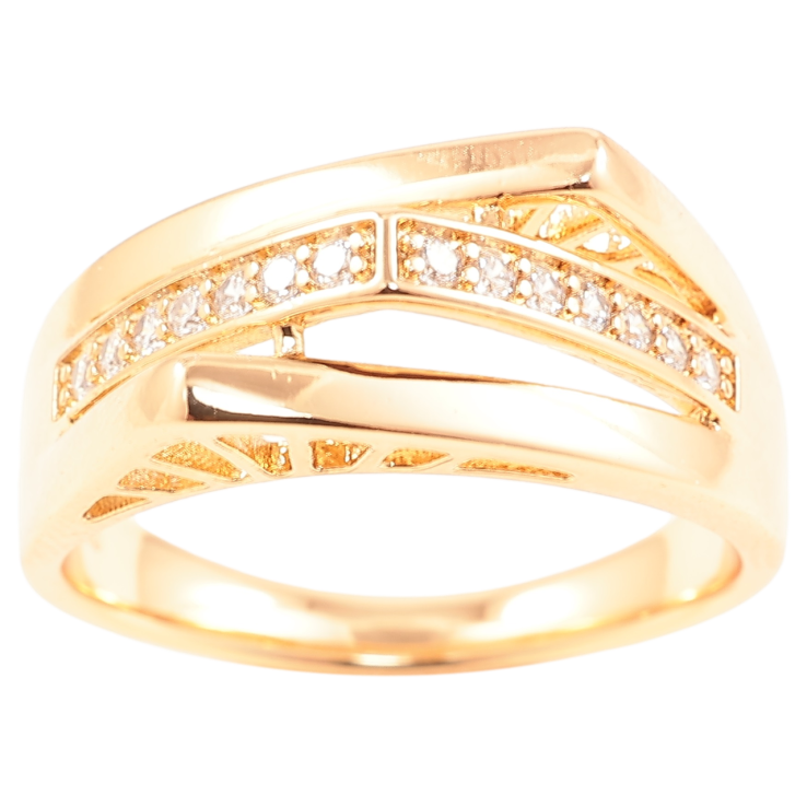 Каблучка Xuping Позолота 18K «Декоративний візерунок з цирконієм» фото №20