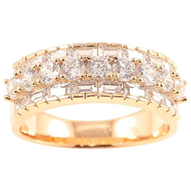 Кольцо Xuping Позолота 18K Инкрустация цирконием фото №1