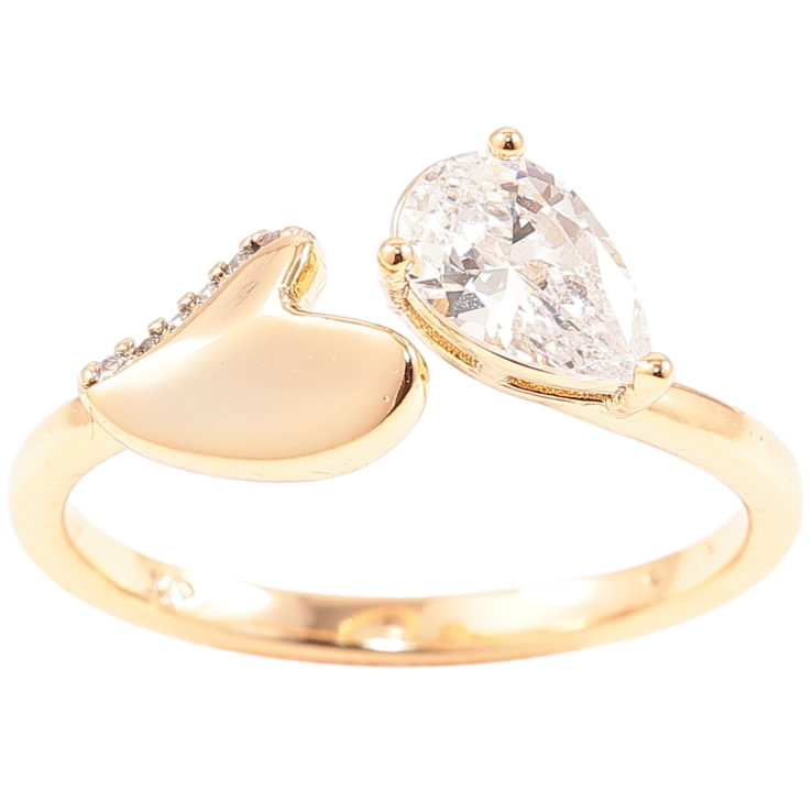 Кольцо Xuping Позолота 18K Сердечко с фианитом фото №15 Кольцо Xuping Позолота 18K Сердечко с фианитом фото №15