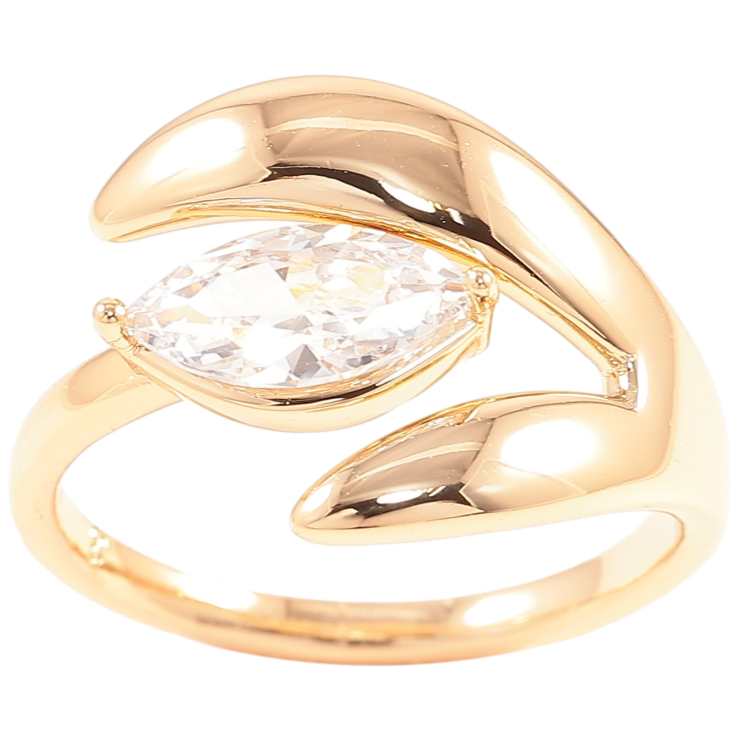 Каблучка Xuping Позолота 18K «Кришталевий бутон» фото №25 Каблучка Xuping Позолота 18K «Кришталевий бутон» фото №25