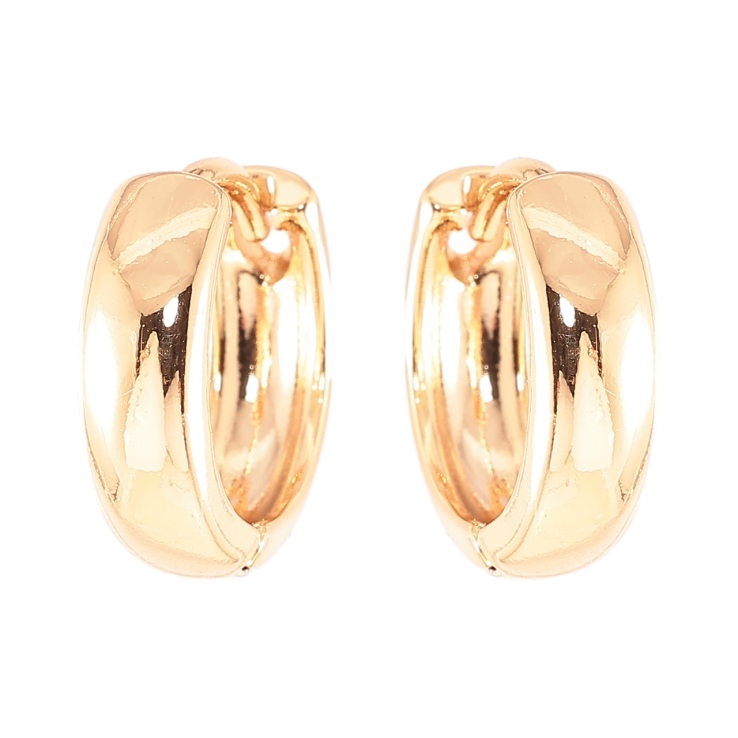 Серьги Xuping Позолота 18K колечки Классика, шир. 4мм ø 14мм фото №12 Серьги Xuping Позолота 18K колечки Классика, шир. 4мм ø 14мм фото №12