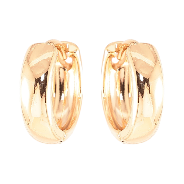 Серьги Xuping Позолота 18K колечки Классика, шир. 4мм ø 14мм фото №3