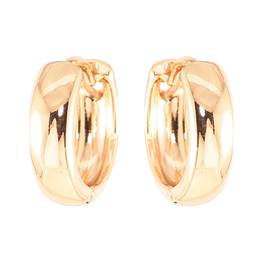 Серьги Xuping Позолота 18K колечки Классика, шир. 4мм ø 14мм фото №1