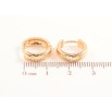 Серьги Xuping Позолота 18K колечки Классика, шир. 4мм ø 14мм фото №2