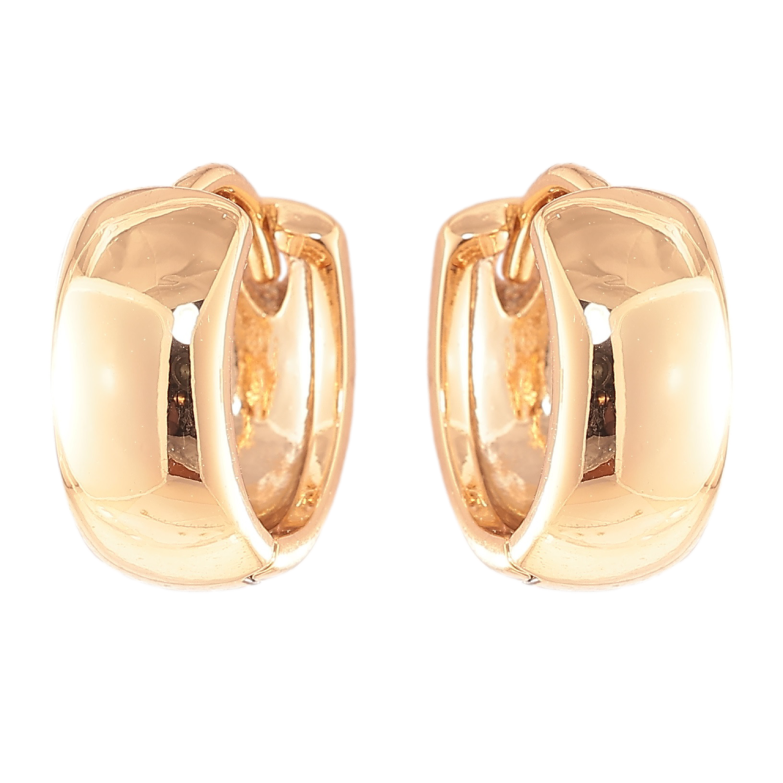 Сережки Xuping Позолота 18K колечка «Класика, шир. 5мм ø 12мм фото №1 Сережки Xuping Позолота 18K колечка «Класика, шир. 5мм ø 12мм фото №1