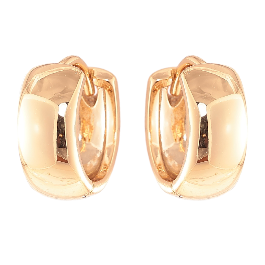 Серьги Xuping Позолота 18K колечки Классика, шир. 5мм ø 12мм фото №1 Серьги Xuping Позолота 18K колечки Классика, шир. 5мм ø 12мм фото №1