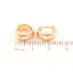 Серьги Xuping Позолота 18K колечки Классика, шир. 5мм ø 12мм фото №2 Серьги Xuping Позолота 18K колечки Классика, шир. 5мм ø 12мм фото №2