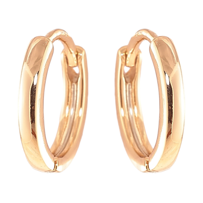 Серьги Xuping Позолота 18K колечки Классика ø 13мм шир. 2.1мм фото №1