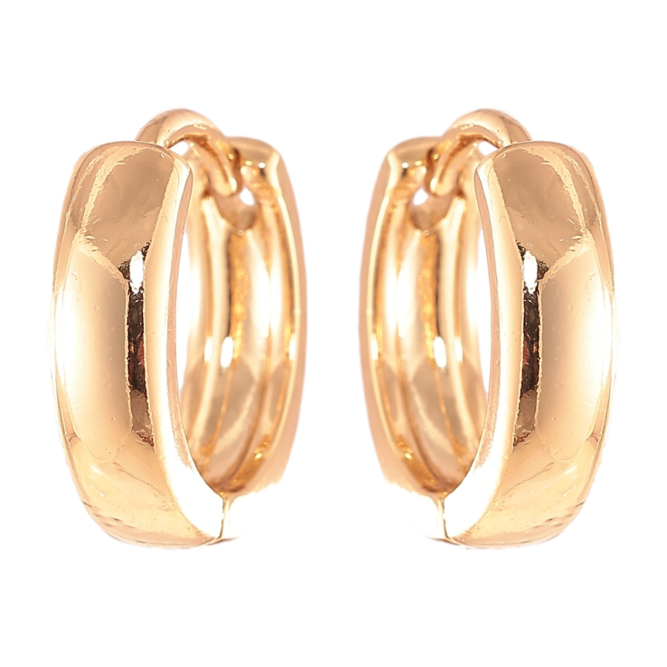 Серьги Xuping Позолота 18K колечки Классика, шир. 3.6мм ø 14мм фото №5 Серьги Xuping Позолота 18K колечки Классика, шир. 3.6мм ø 14мм фото №5