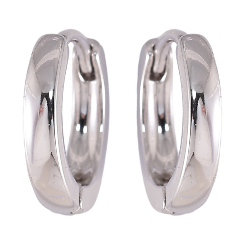 Сережки Xuping Родій колечка «Класика, шир. 2.8мм ø 16мм фото №1 Сережки Xuping Родій колечка «Класика, шир. 2.8мм ø 16мм фото №1