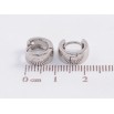 Серьги Xuping Родий колечки Классика, шир. 4.6мм ø 10мм фото №2