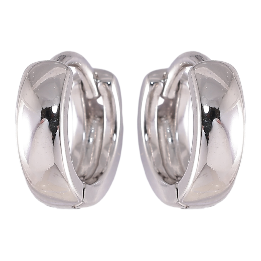 Серьги Xuping Родий колечки Классика, шир. 3.1мм ø 12мм фото №1 Серьги Xuping Родий колечки Классика, шир. 3.1мм ø 12мм фото №1