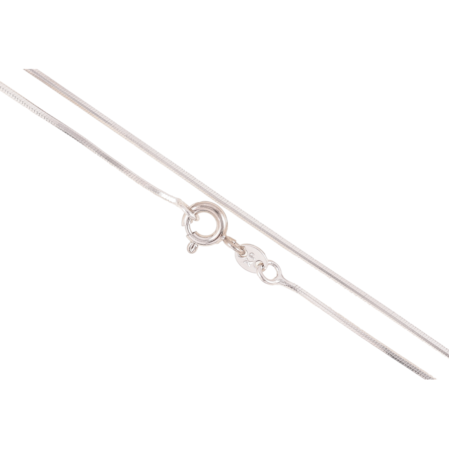 Цепочка Xuping Родий Плетение Ювелирный шнур длина 55см х 1мм фото №1