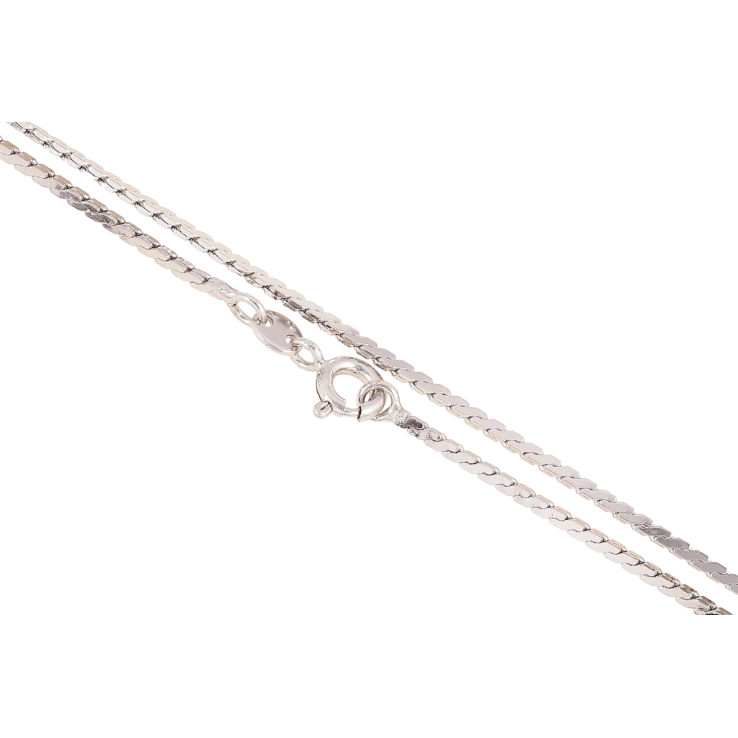 Цепочка Xuping Родий Плетение Серпантин перекрученный длина 45см х 1.5мм фото №15