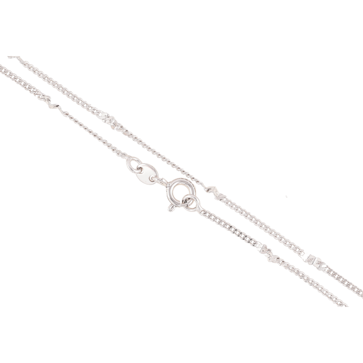 Цепочка Xuping Родий Плетение Якорное с прокаткой длина 45см х 1.5мм фото №24