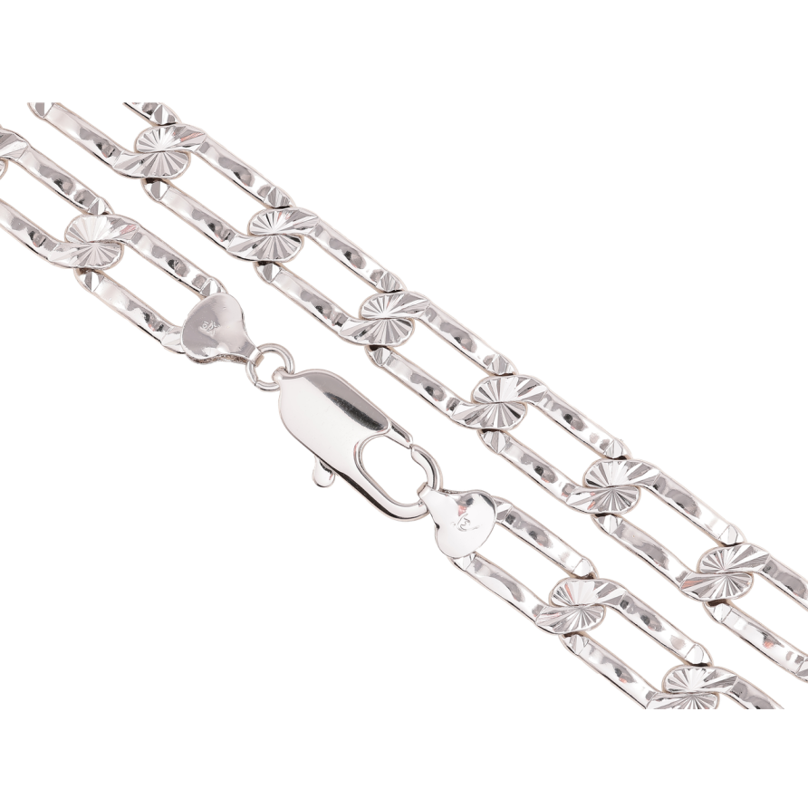 Цепочка Xuping Родий Плетение Панцирное с узором длина 51см х 11мм фото №1