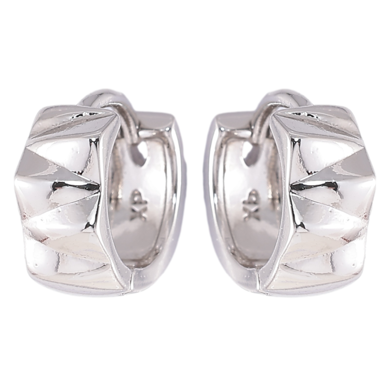 Сережки Xuping Родій колечка «Фігурні» фото №1 Сережки Xuping Родій колечка «Фігурні» фото №1