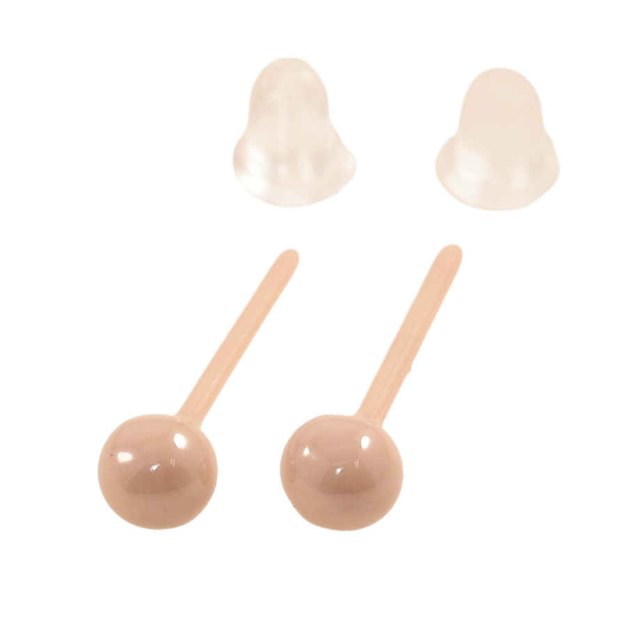 Сережки Xuping TTM Stainless Steel кераміка пусети «Кавові кульки» ø 3.8мм фото №1 Сережки Xuping TTM Stainless Steel кераміка пусети «Кавові кульки» ø 3.8мм фото №1