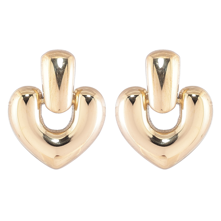 Серьги Xuping TTM Stainless Steel цвет 14K пусеты Декоративные подвески фото №3