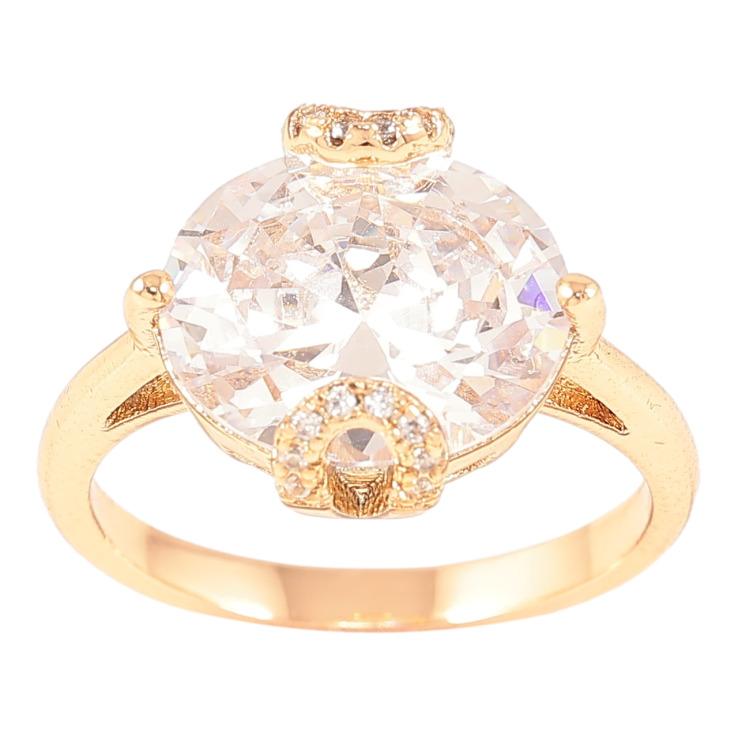 Кольцо Xuping Позолота 18K Фианит в декоративной оправе фото №25 Кольцо Xuping Позолота 18K Фианит в декоративной оправе фото №25