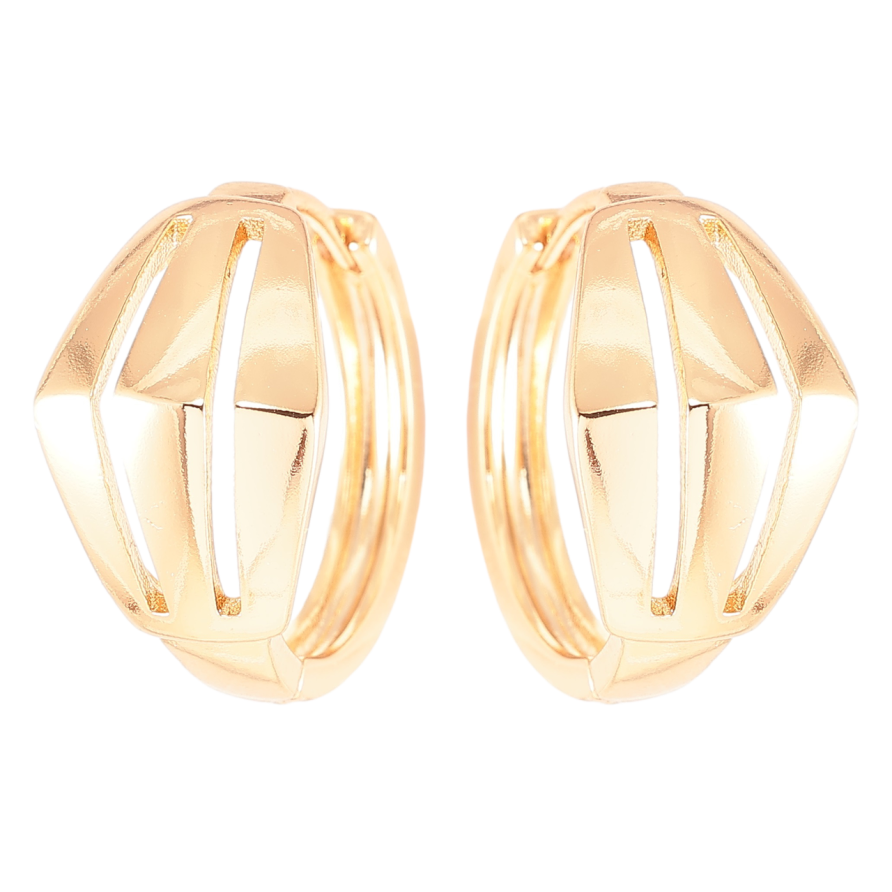 Серьги Xuping Позолота 18K колечки Декоративный узор фото №1