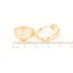 Серьги Xuping Позолота 18K колечки Декоративный узор фото №2