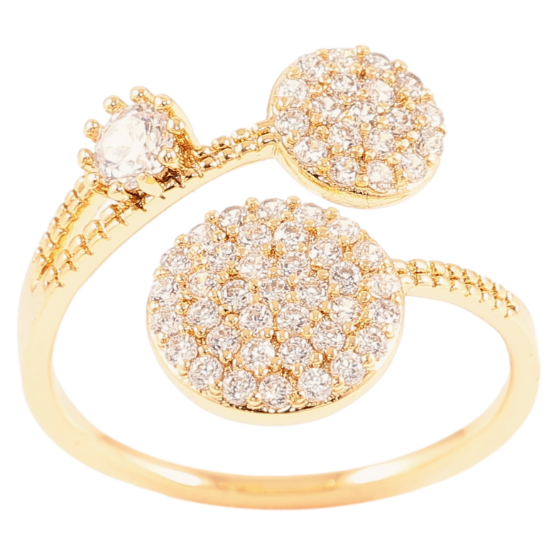 Каблучка Xuping Позолота 18K «Інкрустація цирконієм» фото №3