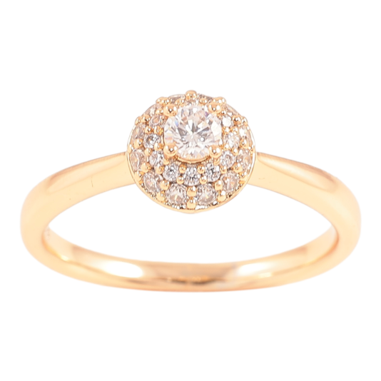 Кольцо Xuping Позолота 18K Инкрустация цирконием фото №1