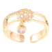 Кольцо Xuping Позолота 18K Цветочный узор с цирконием и подвеской фото №1 Кольцо Xuping Позолота 18K Цветочный узор с цирконием и подвеской фото №1