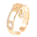 Кольцо Xuping Позолота 18K Цветочный узор с цирконием и подвеской фото №2 Кольцо Xuping Позолота 18K Цветочный узор с цирконием и подвеской фото №2