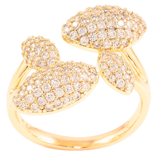 Кольцо Xuping Позолота 18K Инкрустация цирконием фото №1 Кольцо Xuping Позолота 18K Инкрустация цирконием фото №1
