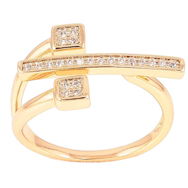 Кольцо Xuping Позолота 18K Декоративный узор с цирконием фото №18