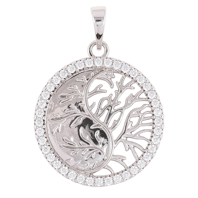 Кулон Xuping Родій «Декоративний візерунок з цирконієм» для ланцюжка до 6мм фото №1 Кулон Xuping Родій «Декоративний візерунок з цирконієм» для ланцюжка до 6мм фото №1