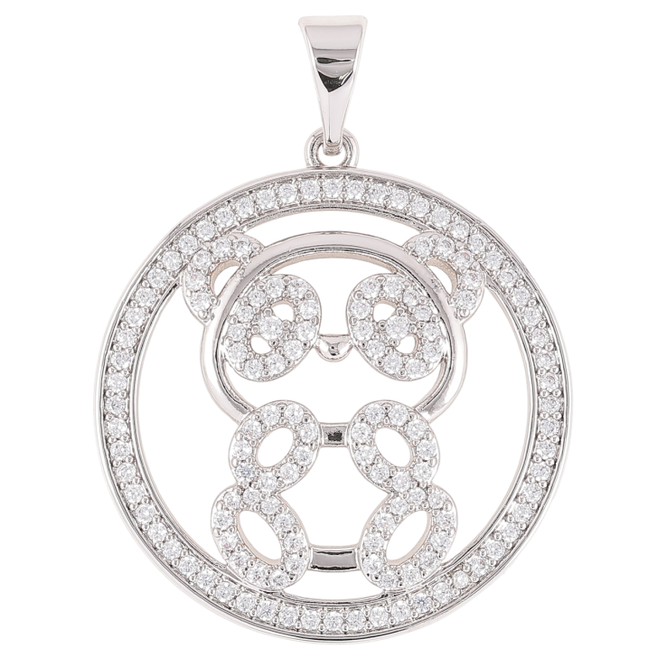 Кулон Xuping Родий Панда с инкрустацией цирконием для цепочки до 7мм фото №19 Кулон Xuping Родий Панда с инкрустацией цирконием для цепочки до 7мм фото №19