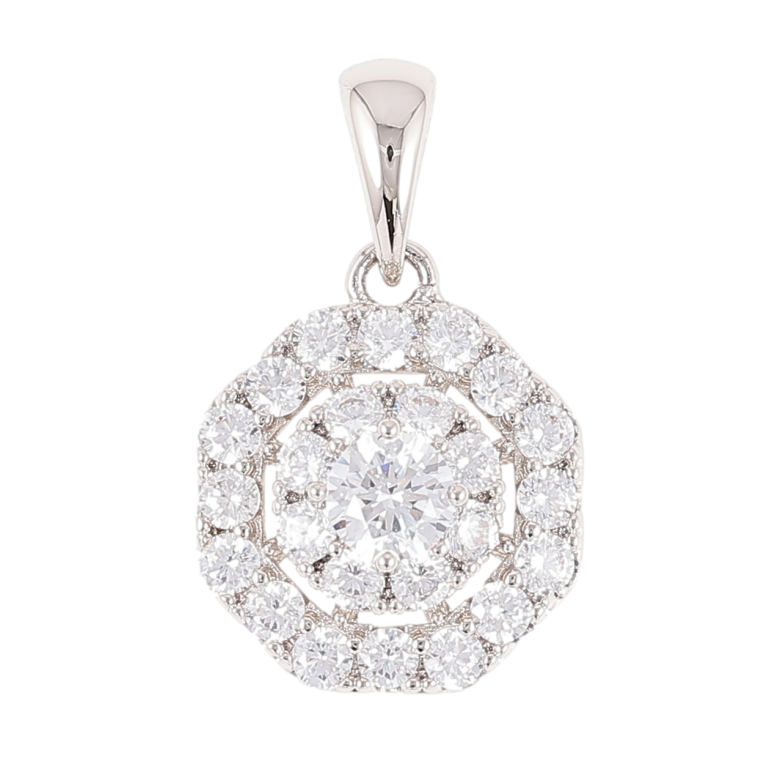 Кулон Xuping Родій «Інкрустація цирконієм» для ланцюжка до 4мм фото №1