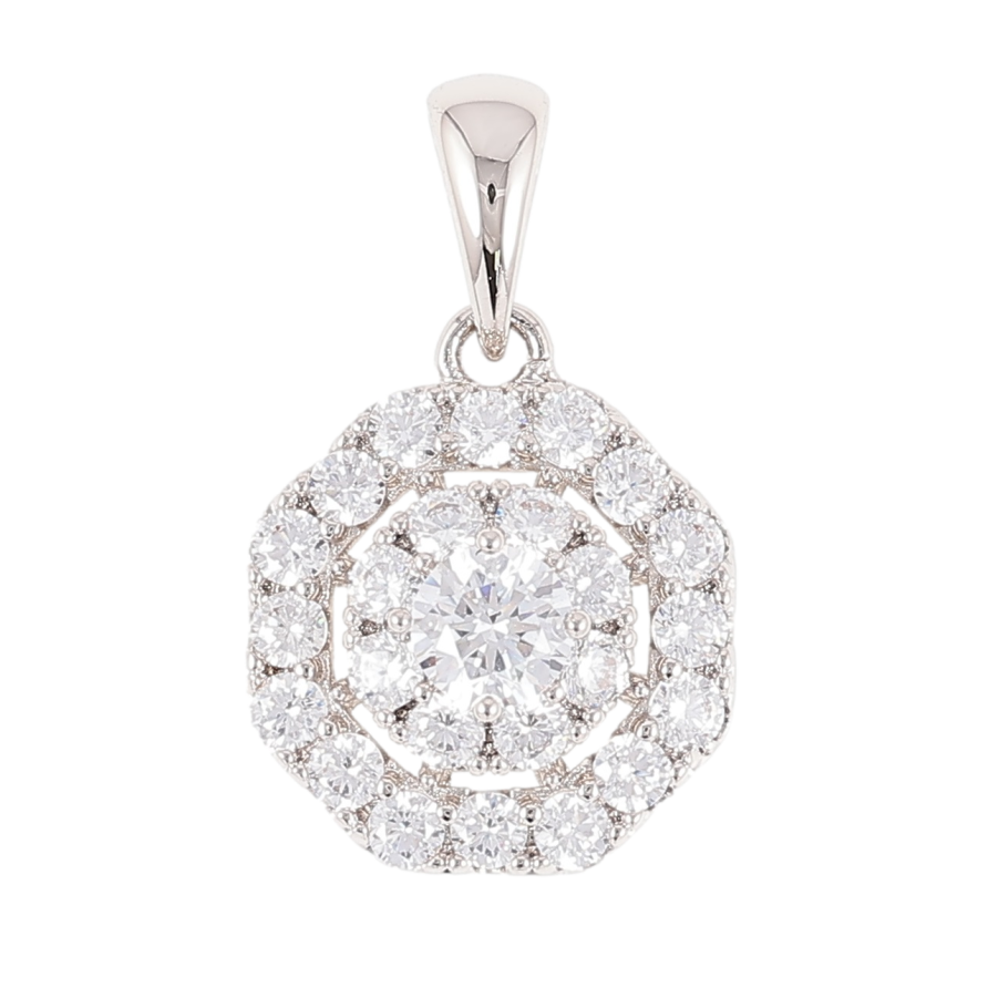 Кулон Xuping Родий Инкрустация цирконием для цепочки до 4мм фото №1