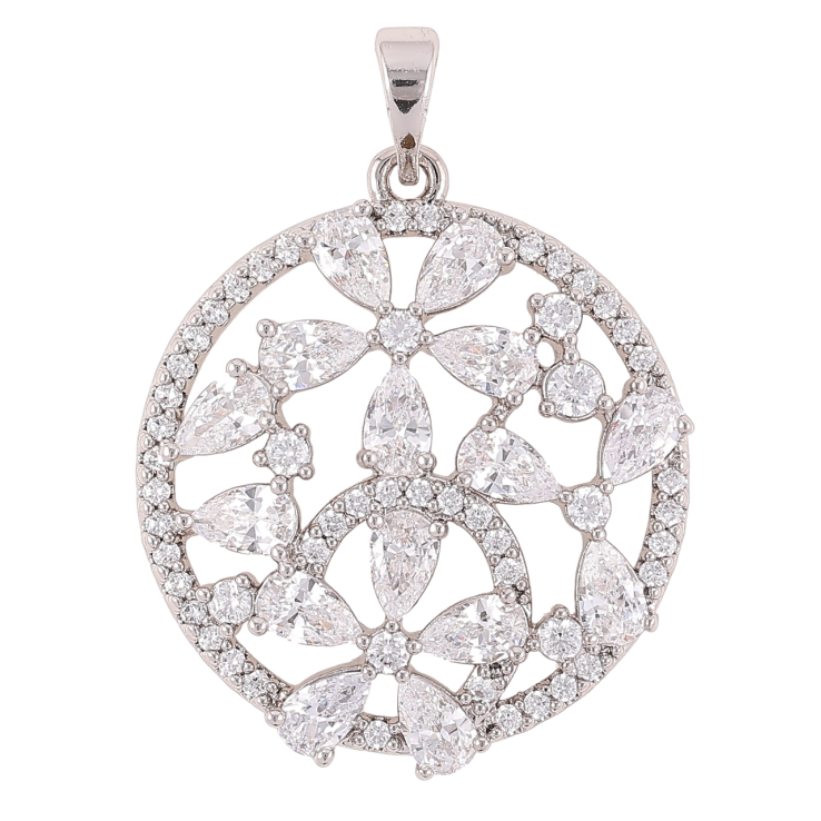 Кулон Xuping Родий Инкрустация цирконием для цепочки до 5мм фото №4 Кулон Xuping Родий Инкрустация цирконием для цепочки до 5мм фото №4