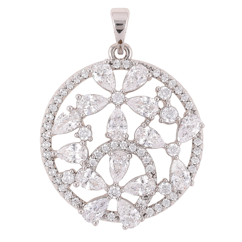 Кулон Xuping Родій «Інкрустація цирконієм» для ланцюжка до 5мм фото №1 Кулон Xuping Родій «Інкрустація цирконієм» для ланцюжка до 5мм фото №1