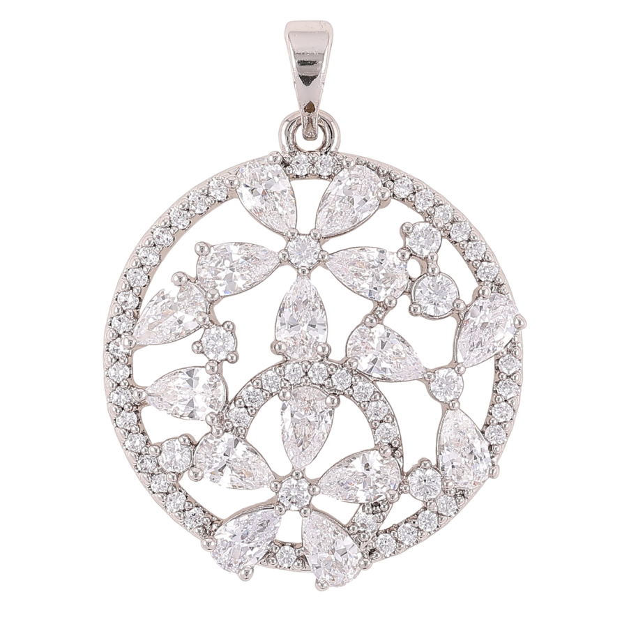 Кулон Xuping Родій «Інкрустація цирконієм» для ланцюжка до 5мм фото №1 Кулон Xuping Родій «Інкрустація цирконієм» для ланцюжка до 5мм фото №1